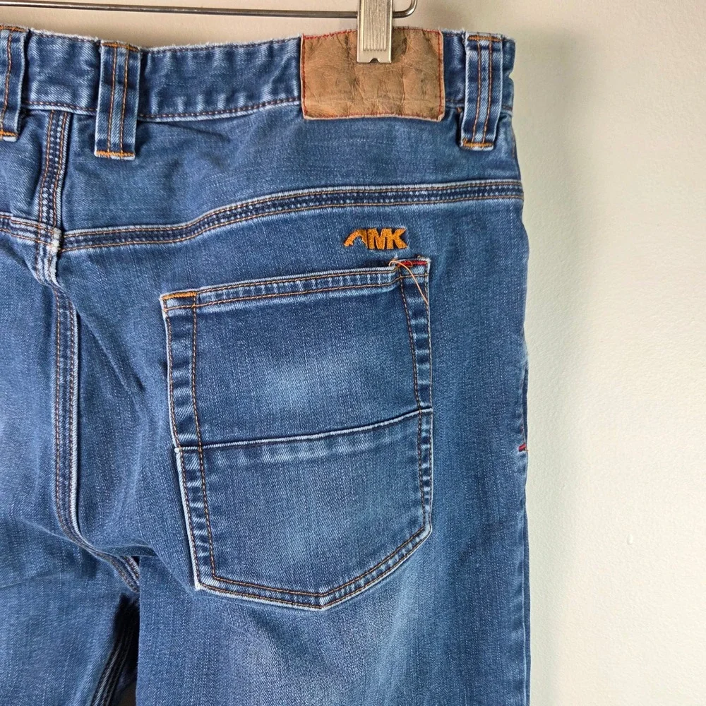 Mountain Khakis Jeans Mens 33x30 Blue Excellent Slim Fit Organic Cotton Rugged